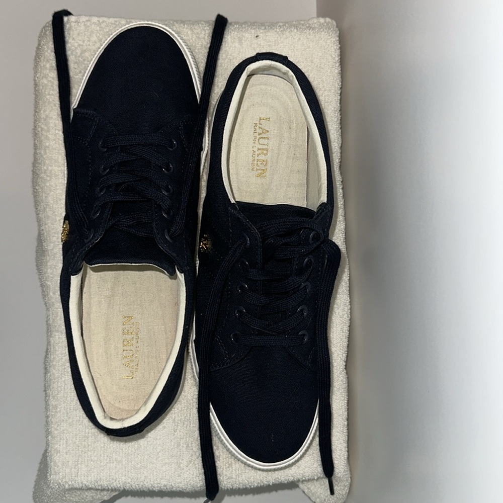 Classic Navy Blue LAUREN RALPH LAUREN Sneakers Size 10B - Picture 6 of 16
